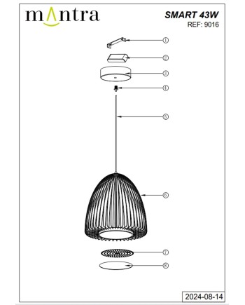 SMART * Colgante LED 43W 3000K